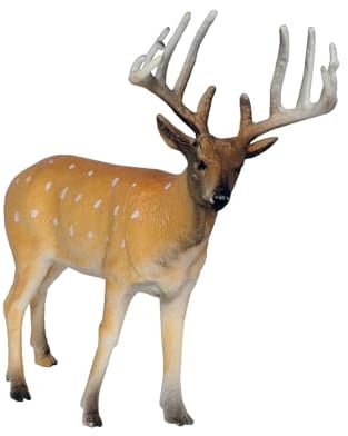 Deluxebase Mini Animal Adventure Replicas - Ciervo de Cola Blanca Figura Realista de Ciervo Pintada a Mano. Pequeñas Figuras de Animales de Plástico. Juguetes y Regalos de Animales para niños.