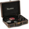 Audizio RP114W Platine Vinyle Rétro avec Haut-Parleurs Intégrés - Noyer, Lecture 33/45 & 78 Tours, Fonction de Numération pour Ordinateur, Idéal pour Écouter Vos Anciens Vinyles Préférés
