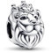 TCZNAF Lion King Charm Anhänger 925 Sterling Silver Zirkonia Kompatibilität für Europas Armband für Damen