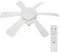 SAUGLAE Ventilatore a Soffitto con Luce e Telecomando, Base E27, 3 Velocità, 3 Colori con Dimmerazione Regolabile, Lampada a LED per Camera da Letto, Cucina, Soggiorno - Confezione da 1