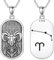 enjoylifecreative Sternzeichen Widder Halskette für Herren Damen 925 Sterling Silber Aries Sternbilder Horoskop Anhänger Kette Schmuck Geschenke für Männer Frauen