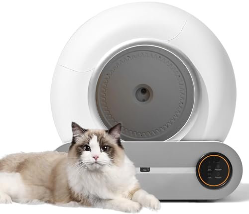 Self-Cleaning Cat Litter Tray Electric Cat Litter Box, Self-Cleaning With App Control & Safe Alert & Smart Health Monitor, Automatic Litter Box Compatible With All Cat Breeds