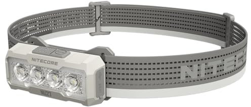 Nitecore Stirnlampe NU27, Kopflampe mit 600 Lumen, USB-C wiederaufladbar, 850 mAh Akku, für Outdoor- und Profi-Anwendungen, weiß