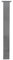 Pied de table carré en acier inoxydable brossé - Argent - 80 x 80 x 720 mm