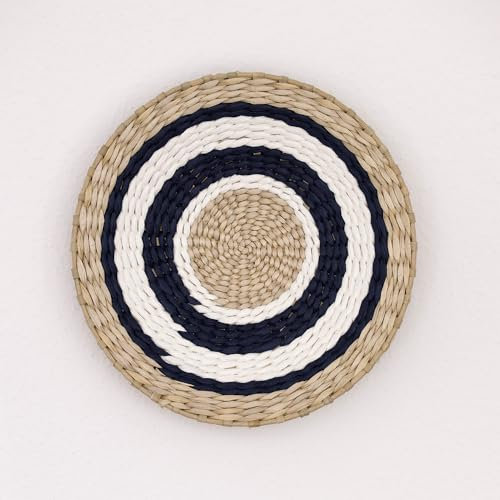 DECCARO Wandkorb Boho blau, mittel