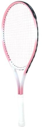 Dickly Tennisschläger, Tennisschläger, Tennisausrüstung, Nylonsaiten für Park, Strand, Sommer, Rosa Weiß