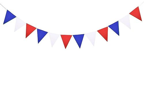 18 Flaggen, Khaki-Braun, Filz-Banner, Girlanden, Geburtstag, Wimpel, Babyparty, Hochzeit, Girlande, Flaggen, Party-Dekoration, Geburtstagsdekoration für Mädchen (01,4 m, 12 Flaggen)