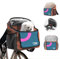 BigKing Fahrradtasche für Haustiere, Fahrradkorb vorne für Hunde, Faltbarer Fahrradkorb, geeignet für Outdoor-Reiten und Camping mit Haustieren (Orange)