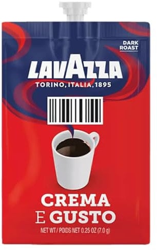 Lavazza Crema E Gusto Dark Roast Coffee Sachets, 100 Count, 7g Sachets, For Flavia Machines