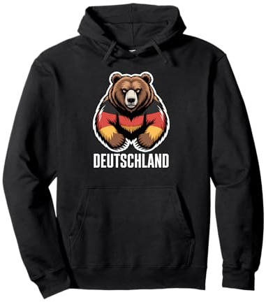 Orso tedesco - Bandiera della Germania Felpa con Cappuccio