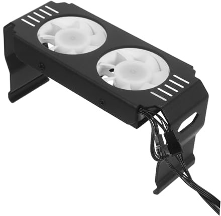 DOITOOL Pwm Temperature Control Argb RAM Cooler Dual Fans Memory Cooling Radiator for PC Gaming with Speed and Dynamic Lighting Effects Efficient Heat Dissipation for Stable Memory