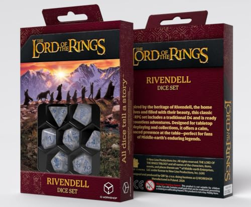 The Lord of the Rings: Rivendell Dice Set - Stone