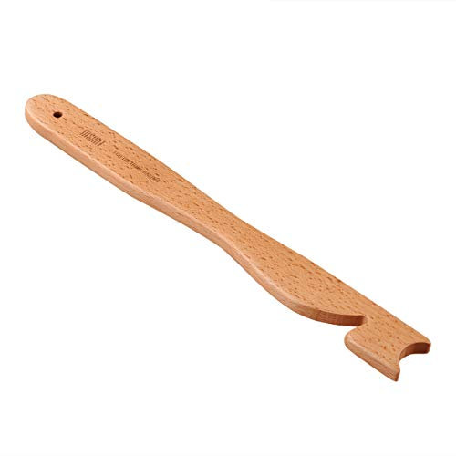 Oven Rack Push Pull Puller for Baking Wooden Stick, Cooking and Grilling by MSART; Beech Wood, Humanization Design Concept, 12 Long Length.