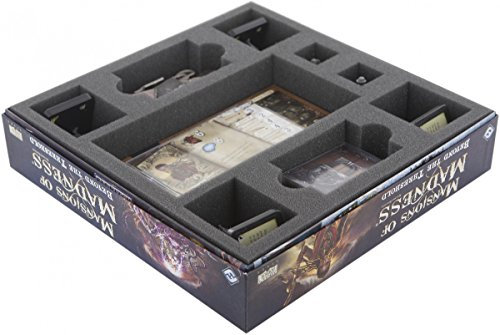 Feldherr AS050VD05 50 mm Schaumstoffeinlage kompatibel mit Villen des Wahnsinns: Jenseits der Schwelle - Brettspielbox