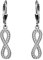 SOFIA MILANI - Damen Ohrringe 925 Silber - mit Zirkonia Steinen - Unendlichkeit Ohrhänger - 20464