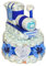 Windeltorte mit Lokomotive - Windellok - Windelzug - blau
