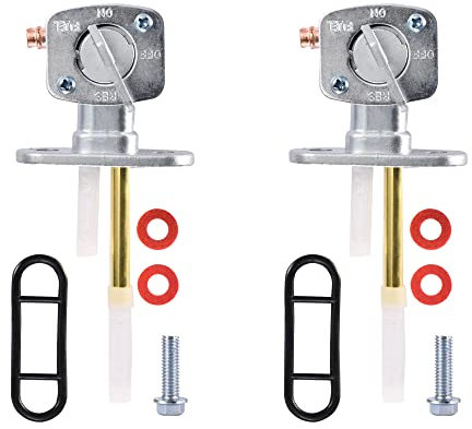 WOOSTAR 1/4 Fuel Valve Petcock Replacement for Bayou ATV 4 Wheeler Pit Dirt Bike Pack of 2