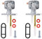 WOOSTAR 1/4 Fuel Valve Petcock Replacement for Bayou ATV 4 Wheeler Pit Dirt Bike Pack of 2