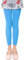L&K-II 3/4 Enfants Filles Collants d'été sans Pieds Collants de Ballet Collants de Danse 40 den Opaque Microfibre coloré 27252 Bleu Ciel 122/128