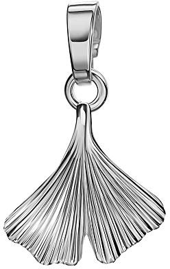 JEVELION Anhänger 925 Silber mit Ginkgo-Blatt Sterlingsilber für Damen