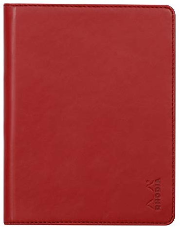 Rhodia 213007C - Mappe für Block oder Notizheft Rhodiarama - N°13, für DIN A6 (10,5x14,8 cm) 13x17 cm, elegant und praktisch, Rot, 1 Stück