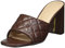 The Drop Pattie Sandalias Destalonadas de Tacón de Bloque para Mujer, Quilted Chocolate, 37.5 EU