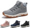 ARRIGO BELLO Donna Stivali da Neve Invernali Scarpe Allineato Pelliccia Caloroso Caviglia Piatto Stivaletti Sportive Boots Escursionismo 36-41 (A Grigio, Taglia 36)