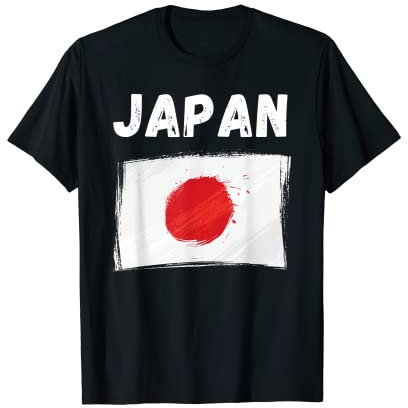 Japan Flag Holiday Vintage Grunge Japanese Flag T-Shirt