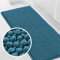 LINGKY Badematte rutschfest 50x120 cm Chenille Badezimmerteppich Saugfähige Badteppich Waschbar Badvorleger Bad Teppich Badezimmer Duschvorleger Badematte Türkis