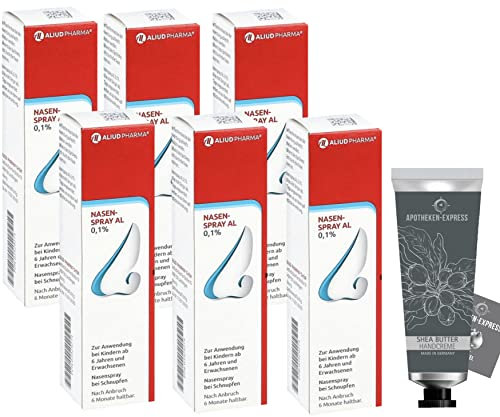 NASENSPRAY AL 0,1 Prozent Sparset 6 x 10 ml inkl. Handseife ODER Handcreme von Apotheken-Express