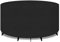 PATIO PLUS Large Round Garden Table Furniture Cover 420D Oxford Fabric Outdoor Patio Circular Set Cover for Chair Set Waterproof ,Windproof, Anti-UV, Garden Covers 200x80cm,Black