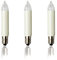 hellum Ersatzbirnen für Lichterbogen, 3 Stück 24V 2W klein-Schaftkerzen für Schwibbogen, für Ersatz-Kerzen Lichterketten innen und außen mit 10 Brennstellen, ø10mm E10/ 24V/ 2W/ 17Lumen 955002