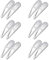 ZEVONDA Glitter Clip a Scatto per Capelli - Fermagli per Capelli in Metallo Colorati Glitter Paillettes Fermacapelli Barrettes Accessori per Styling de Capelli Ragazze Donne, Argento *12