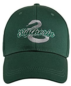 Cinereplicas Harry Potter - Baseballmütze Gryffindor/Slytherin/Ravenclaw/Hufflepuff - Offizielle Lizenz (Slytherin)