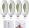 4 PCS Winter Plant Frost Protection Covers,120x80CM Garden Fleece Frost Protection for Plants with Zipper, Rip Resistant Garden Plant Warming Fleece Jacket