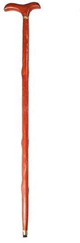 Praktischer Gehstock aus Wenge-Wasserhahn aus Holz für Senioren, Rutschfester Gehstock für ältere Menschen, Caddy, Gehstock aus Palisander, Rosenholzrot, Wengea Present