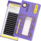 SEEDEW YY Lash Extensions, 0.05mm C Curl 10mm 12 Rows/Tray, Y Shape Long Flat Stem, Korean PBT Soft Natural False Eyelashes Grafting for Beginner/Tech Artist, Beauty Salon(Matte Black-0.05-C-10mm)