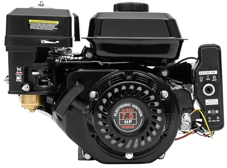 Benzinmotor E-Starter Kartmotor 4-Takt Benzinmotor Motor Industriemotor Standmotor 7,5 PS 1X