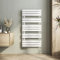 Heilmetz Termosifoni Moderni 1176x600mm Termoarredo Bagno Interasse 50 Radiatore Scaldasalviette da Parete G1/2, Vertical, Bianco, Scaldasalviette Bagno Termosifone Acciaio