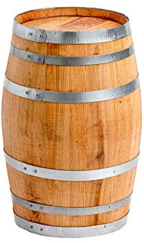 Temesso 100 Liter Holzfass, neues Fass, Weinfass aus Kastanienholz (Fass geölt geschlossen)