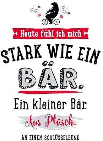 Gutsch Verlag Postkarte mit Spruch - Heute bin ich stark wie ein Bär