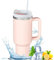 Favuit Thermobecher, 40oz Kaffeebecher to Go, Doppelwandiger Edelstahl Vakuum Isolierbecher, Tragbare Autobecher Travel Mug mit Deckel und Stroh für Kalte Heiße Getränke (Rosa)