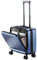 TydeCkare 16 Handgepäck-Aktenkoffer mit 2 Laptopfächern, Leichter Hartschalen-ABS+PC-Koffer mit leisen Spinner-Rollen, für Pendeln zur Arbeit oder Geschäftsreise, Dunkelblau