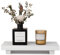 Small Wood Tray Pedestal Stand Farmhouse Bathroom Decor Decorative Wooden Riser Kitchen Soap Dish Holder for Vanity, Counter, Sink, 10 x 4.5 - White