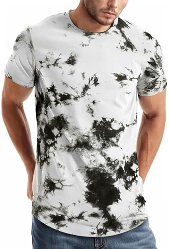 comefohome Mens T-Shirts Graphic Fashion Tshirt UK Casual Short Sleeve Tee Tops Hipster Hip Hop T Shirts Cool Shirt White Y02 XXL