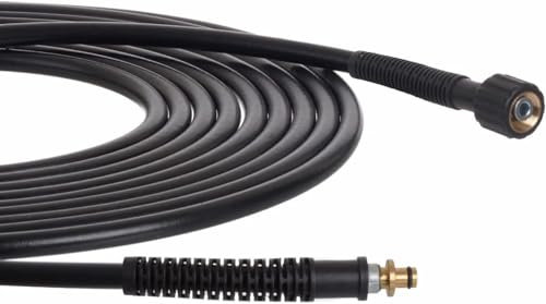 Hochdruckreiniger-Ersatzschlauch für Kärcher K-Serie, Kärcher K2, Click M22 (14 mm) weiblicher Stecker – Schnellverbinder-Verlängerung, Wasserreinigungsrohr (15 m)