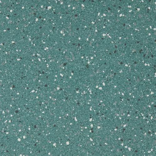 Green Speckled Effect Anti Slip Contract Commercial Vinyl Flooring for Usage in Kitchens, Garages, Gyms, & Hospitals with 2.0mm Thickness -1m(3'3) X 2m(6'6)-2m²