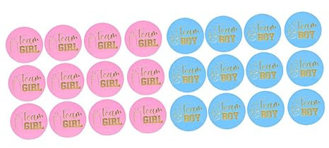 KOMBIUDA 120stücke Gender Reveal Aufkleber Für Jungen Und Mädchen Geschlechtsidentifikation Party Sticker Für Unvergessliche Feierlichkeiten Für Dekorationen Und Aktivitäten