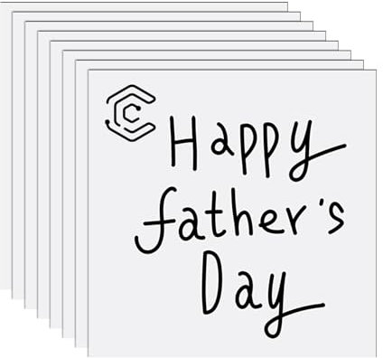 Creatorally Placa para Grabado Laser, Placa ABS 1,3mm 30x30 cm, Láminas Plástico 8 Piezas Acrílico para Grabar con Láser, Bicolor Panel Moldeable de Plástico (Negro sobre Blanco)