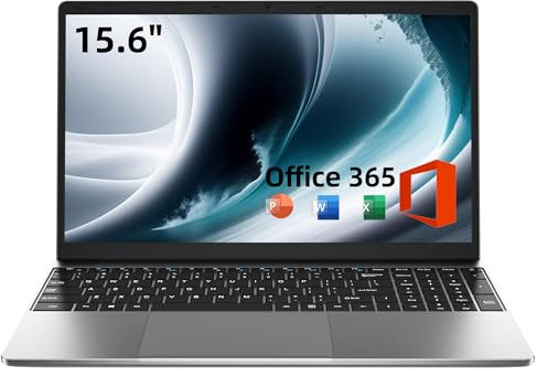 jumper Laptop, 15.6 inch Full HD Display, 5205U Processor, 4GB RAM 128GB EMMC Computer, 38Wh Battery, Dual Stereo Speakers, USB3.0, Office 365 1-Year Subscription, Keyboard Film UK.